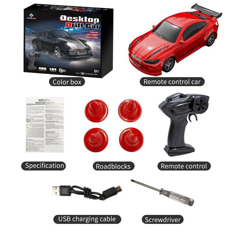 Realistic Mini RC Drift Car - Perfect desktop toy