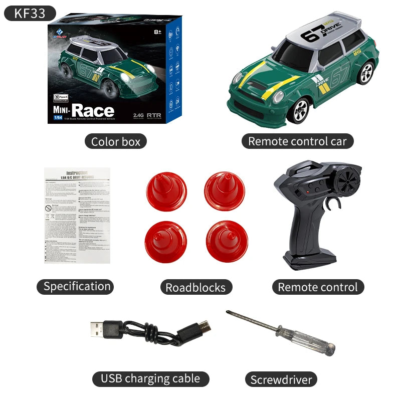 Realistic Mini RC Drift Car - Perfect desktop toy