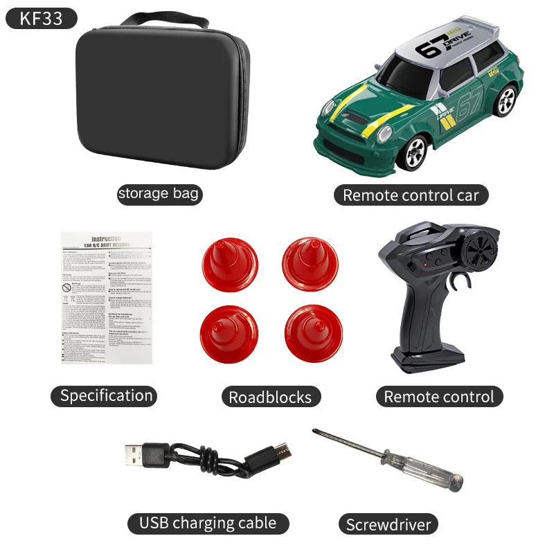 Realistic Mini RC Drift Car - Perfect desktop toy