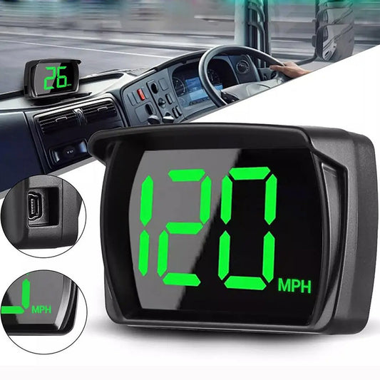 GPS Digital Speedometer and Odometer HUD for Cars, Trucks, and Motorcycles - MPH Display