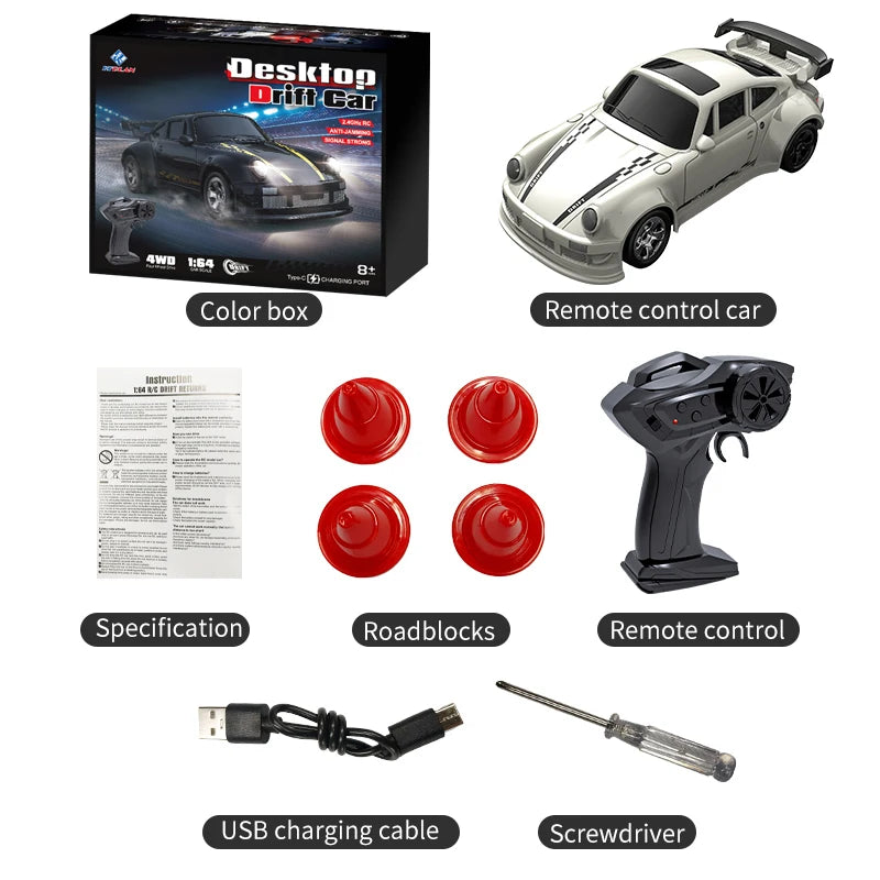 Realistic Mini RC Drift Car - Perfect desktop toy